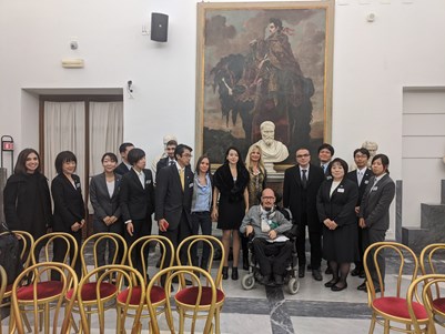 La delegazione giapponese e della Presidenza del Consiglio in visita presso gli uffici di Roma Capitale