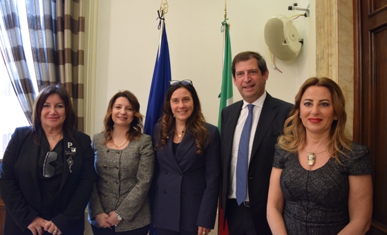 il ministro e la delegazione